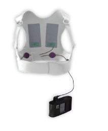 Wearable defibrillator vest only